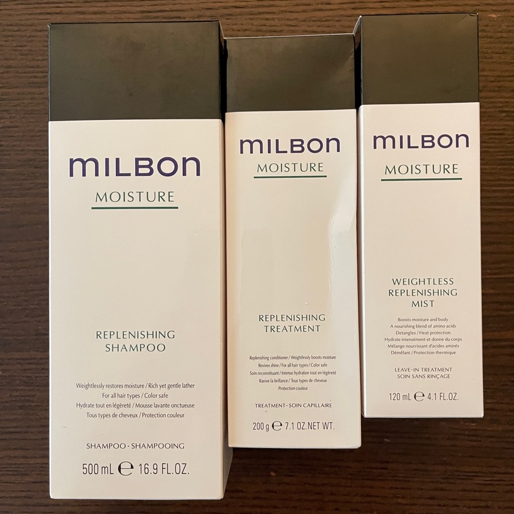 NWT-Milbon Moisture Replenishing Shampoo & Treatment Set